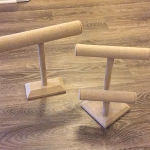 (2) Linen Jewelry Holders